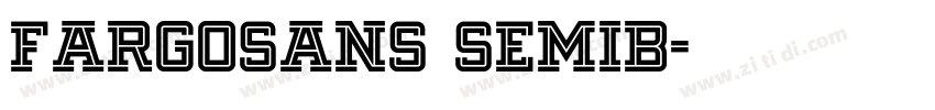FargoSans SemiB字体转换